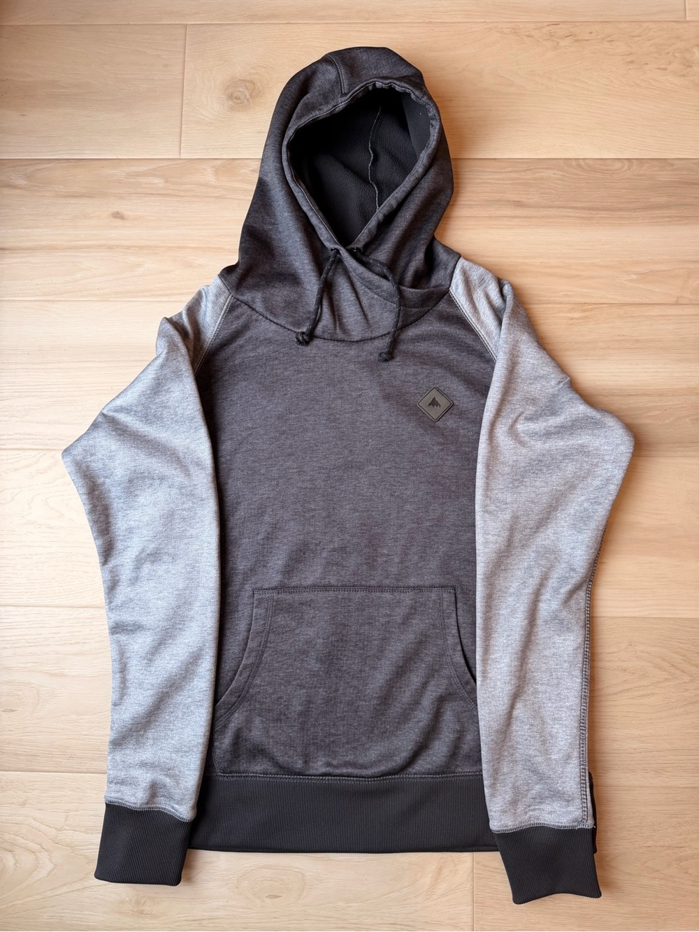 BURTON Heron DRYRIDE Pullover Hoodie Grey Colorblock